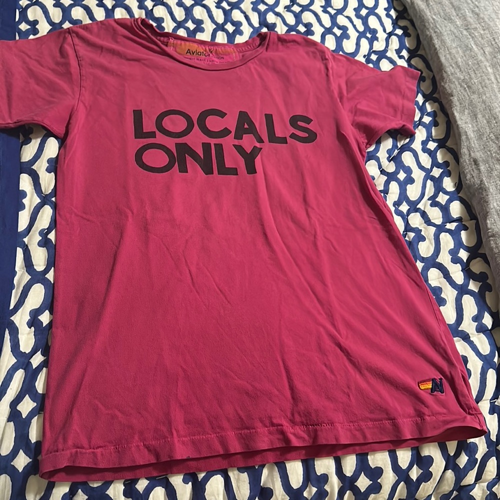 Aviator Nation Locals Only Tee- Pink